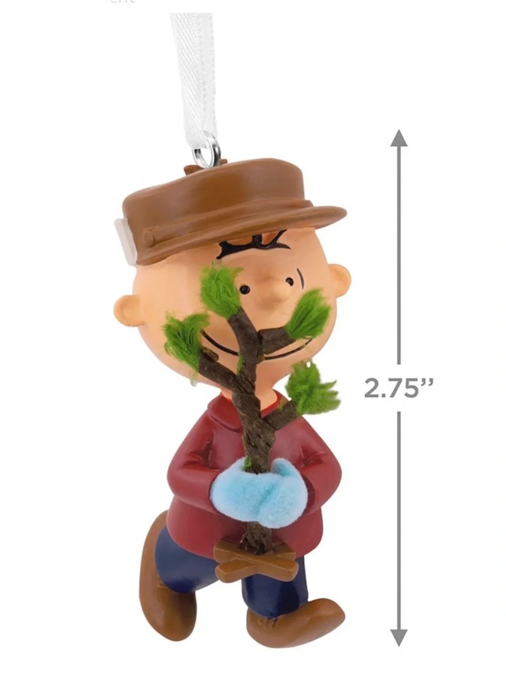 Hallmark Peanuts Charlie Brown with Tree Christmas Ornament